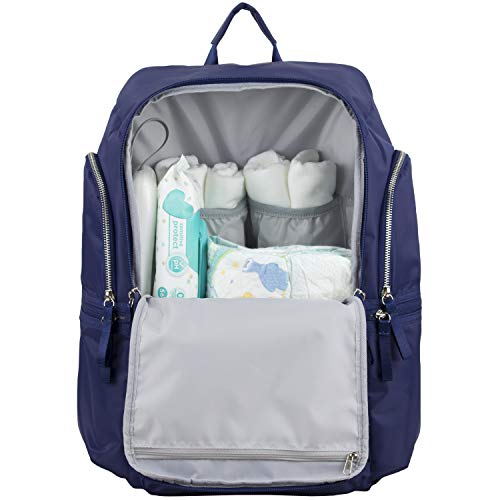 BODHI Baby Waterproof Multi-Function Travel Essentials Baby Tote Diaper Bag Backpack Changing Pad, Stroller Straps for Parents, Unisex, Deep Cobalt Blue - color: Deep Cobalt Blue