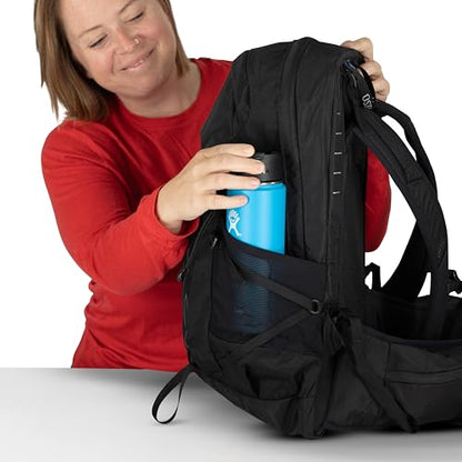 Osprey Tempest 22L Women's Lightweight Hiking Backpack - Small Daypack for Travel & Camping, Black/Coal Grey, Extended Fit - color: Black/Coal Grey, size: 22L - Extended Fit