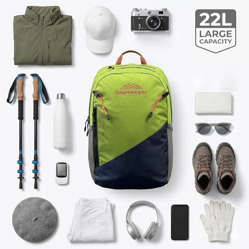 Timpanogos Elevation 22L Hiking Backpack, Lightweight Daypack for Men & Women made with Water-Resistant Ripstop Nylon, Hydration Compatible comes with Ergonomic Straps for Camping and Travel (Moab) - color: Moab