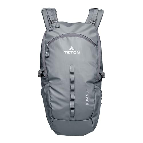 Teton 30L Numa backpack, durable and ready for hiking, camping or backpacking. Perfect lightweight travel bag with more room than you think, Granite - color: Granite, size: 30 Liters