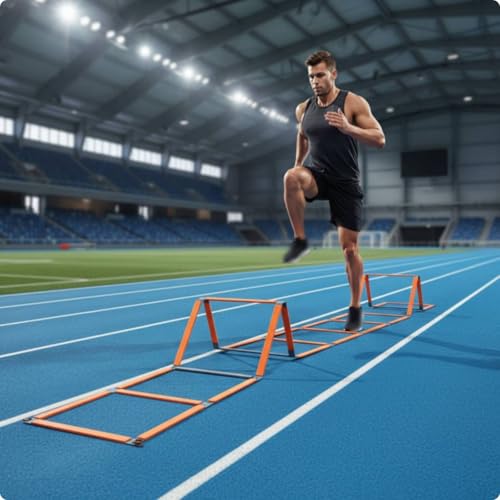 Coordination Training Ladder Portable Agility Hurdle Ladder Twist Sports Gear for Speed Exercises