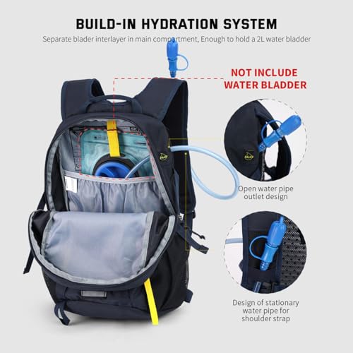 SKYSPER Small Hiking Backpack, 20L Lightweight Travel Backpacks Hiking Daypack for Women Men - color: Lantc20-navyblue, size: 20l