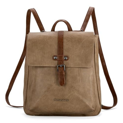 Montana West Backpack Purse for Women Casual Daypack Convertible Crossbody Backpack for Travel Work - color: *Khaki