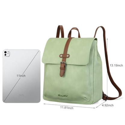 Montana West Backpack Purse for Women Casual Daypack Convertible Crossbody Backpack for Travel Work - color: Green