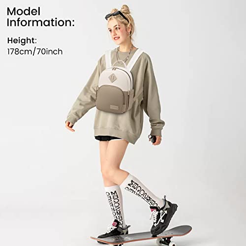 LOVEVOOK Backpack for Women Light Weight Waterproof Backpack Purses Daily Backpack… | Light Weight - color: Khaki-cream
