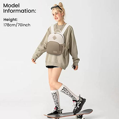 LOVEVOOK Backpack for Women Light Weight Waterproof Backpack Purses Daily Backpack… | Light Weight - color: Khaki-cream