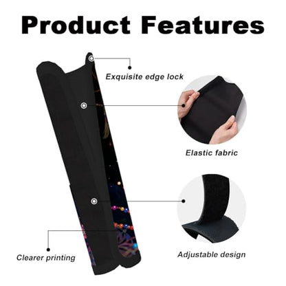 2Pcs Soft Auto Seat Belt Cover Pads, Color Wind Chime Car Seatbelt Shoulder Cushion for Comfortable Driving, Compatible with All Cars' Seatbelt and Backpack Straps 11x2.4inch - color: Wind Chime