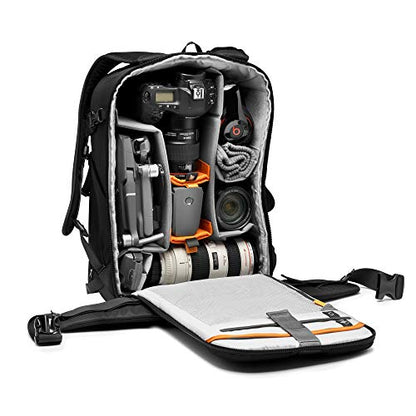 Lowepro Flipside BP 400 AW III Mirrorless and DSLR Camera Backpack - Black - with Rear Access - with Side Access - with Adjustable Dividers - for Mirrorless Like Sony α7 - LP37352-PWW - color: Black