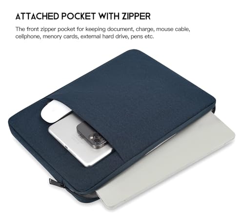17.3 inch Laptop Sleeve Case for HP Pavilion 17/Envy 17, Dell Inspiron 17/Dell G3 G7, ASUS VivoBook Pro 17, Lenovo Ideapad 17, Acer Aspire 17, Computer Sleeve 17 inch Laptop Carrying Bag - color: Navy Blue, size: 17.3 inch