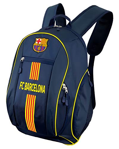 Barcelona Backpack With Soccer Ball Compartment, Licensed Barcelona School Bookbag