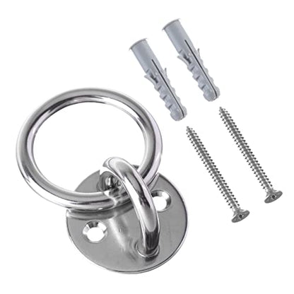 1Set Wall Mount Suspension Trainer Bracket Durable Ceiling Anchor for Resistance Bands Gymnastic Rings Yoga Swings Battle Ropes Easy Installation for Workouts