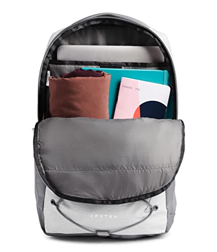 The North Face Women's Jester Commuter Laptop Backpack, TNF White Metallic Mélange/Mid Grey, One Size - color: Tnf White Metallic Mélange/Mid Grey
