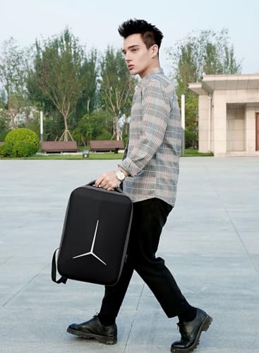 Hard Shell Business Backpack Travel Laptop backpack USB port backpack Daily laptop backpack Waterproof travel backpack (01#Grey) - color: 01#grey