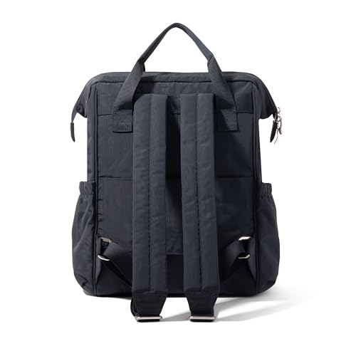 Baggallini City Scape Backpack - 15"x11" Lightweight Work Travel Bag w/Luggage Sleeve & RFID - color: French Navy