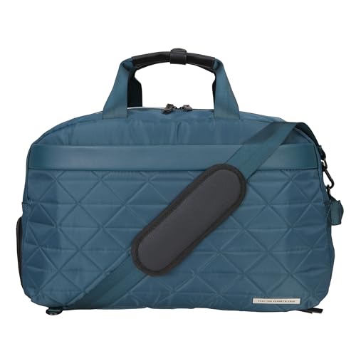Kenneth Cole REACTION Emma 15" Convertible Duffel Carry On for Gym and Travel Bag, Deep Teal - color: Deep Teal, size: Carry-On 15-Inch