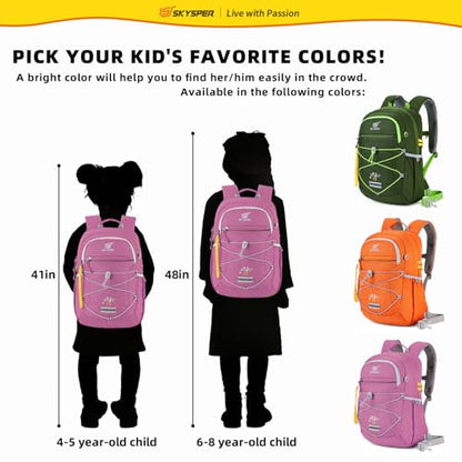 SKYSPER Kids Backpack 12L Children School Bag Child Boy Girl Pack Ages 4-8 for Traveling Day Trips Classes Camping(Purple) - color: Purple, size: Small
