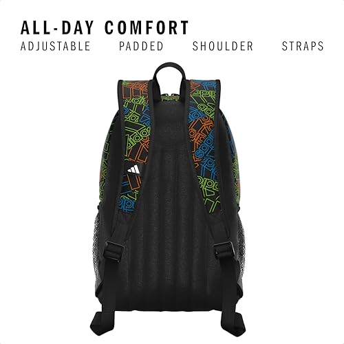 Originator Small Backpack for men and women, athletic book bag with laptop sleeve - color: Outline Bos Toss - Black/Black/White