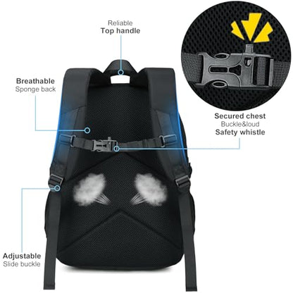 Bluboon Kids Backpack Boys Camo Bookbag Teens Elementary School Bag Daypack Travel Back Pack Middle school (Black-900) - color: Black-900