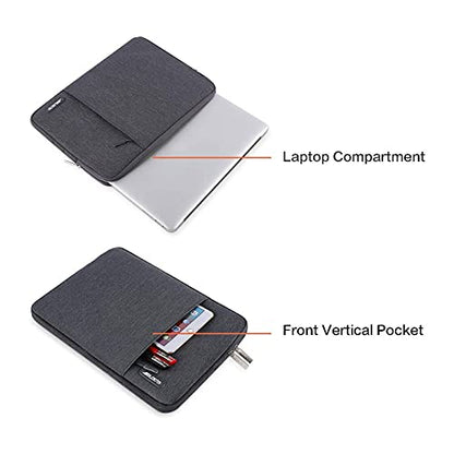 MOSISO Laptop Case 12.3 inch, 11.6-12.3 inch Laptop Sleeve Compatible with MacBook Air 11.6, Acer HP Dell Lenovo Samsung, Surface Pro, Polyester Vertical Computer Sleeve Bag with Pocket, Space Gray - color: Space Gray, size: 12.3 inch