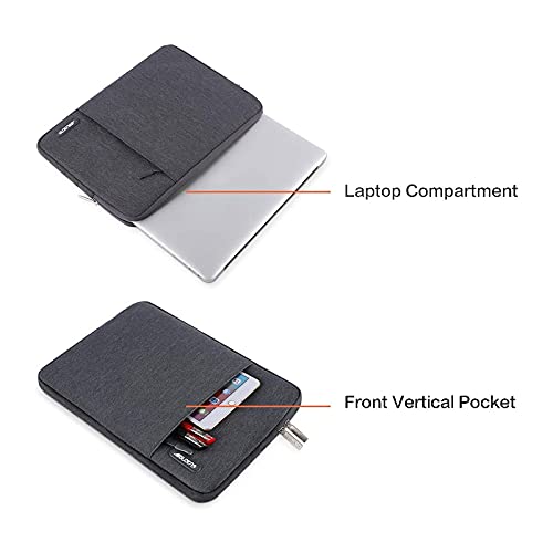 MOSISO Laptop Case 12.3 inch, 11.6-12.3 inch Laptop Sleeve Compatible with MacBook Air 11.6, Acer HP Dell Lenovo Samsung, Surface Pro, Polyester Vertical Computer Sleeve Bag with Pocket, Space Gray - color: Space Gray, size: 12.3 inch