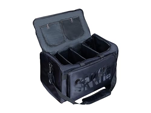 Shoe Bags for Travel Sneaker Travel Bag Shoes Duffel Bags Waterproof Gym Sports Luggage Sneakerhead Bag for Men with 3 Adjustable Dividers fit 4 Pairs Heavy Duty Travel Accessories(black) - color: black