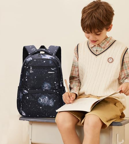 MITOWERMI Kids' Backpack for Boys Girls Elementary School Bags for Boys Bookbags Primary Students Children Backpack Galaxy Black - color: Galaxy Black
