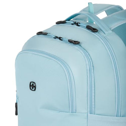 SwissGear Orientation Laptop Backpack, Light Blue, 17"x12"x7" - color: Light Blue, style: Orientation