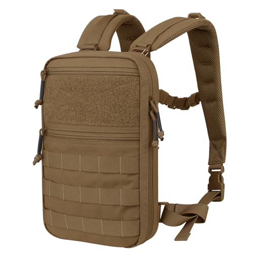 PETAC GEAR Tactical Molle Hydration Pack for 1.5L - Lightweight Water Reservoir Bag for Molle Vest Backpack, for Hiking, Hunting - style: Cb No Bladder