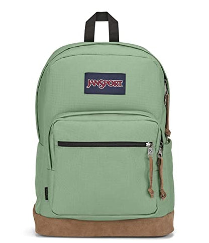 JanSport Right Pack Backpack - Durable Daypack with Padded 15" Laptop Sleeve, Spacious Main Compartment & Integrated Water Bottle Pocket - Loden Frost - color: Loden Frost