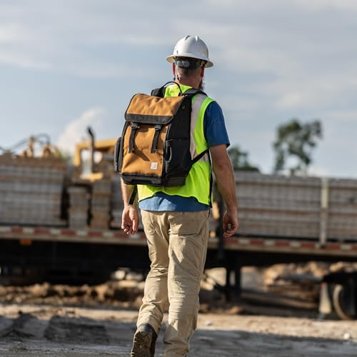 Carhartt Mens Station Tool Bag W/Adjustable Shoulder Straps, Durable, Water-Resistant Tool Organizer, Tool Backpack - style: Tool Backpack