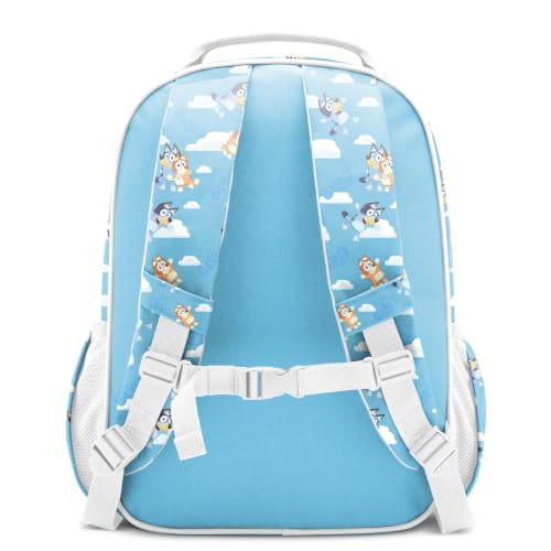 Simple Modern Large Bluey Kids Backpack for School Girls and Boys | Elementary Backpack for Teen | Fletcher Collection | Kids - 16" tall | Bluey Sky - color: Bluey: Sky, style: Kids Large