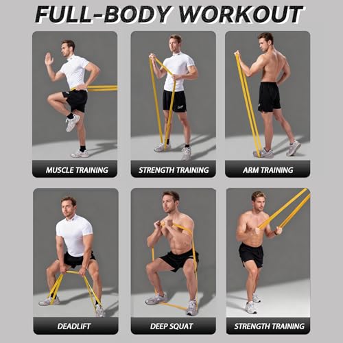Resistance Bands, 5 Pack Pull-up Bands, Fabric Resistance Bands for Legs, Workout Bands, Exercise Bands Set for Fitness, Working Out, Body Stretching, Physical Therapy