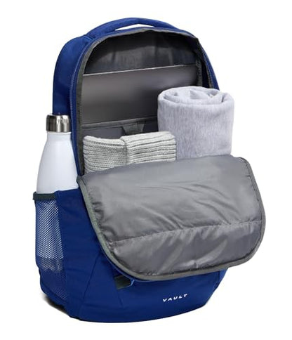 The North Face Vault Everyday Laptop Backpack - Commuter Travel Bag, Water-Repellent Finish, Spacious Compartment, Bold Blue/Active Blue, One Size - color: Bold Blue/Active Blue