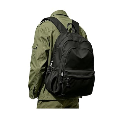 Black Backpack for School, High School Bookbag Back Pack for Teens Girls Boys, Lightweight College Backpack Bookbag for Women Men, Simple Casual Daypack Backpack Mochilas Escolares para Adolescentes - color: A0-black