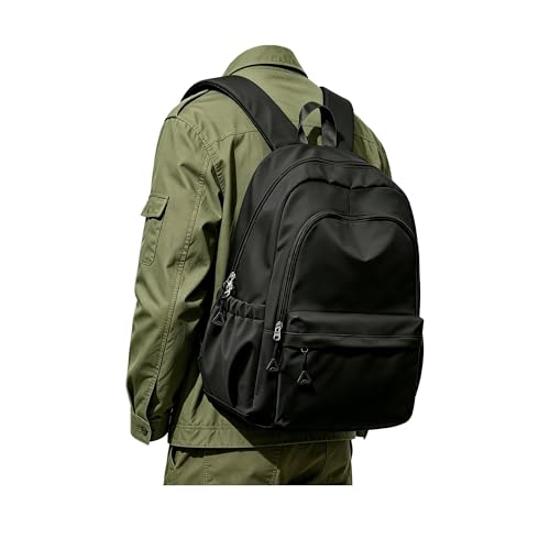 Black Backpack for School, High School Bookbag Back Pack for Teens Girls Boys, Lightweight College Backpack Bookbag for Women Men, Simple Casual Daypack Backpack Mochilas Escolares para Adolescentes - color: A0-black