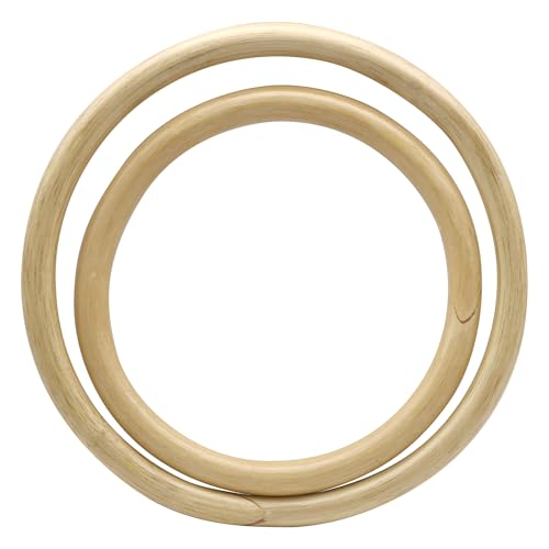 ZooBoo Wing Chun Rattan Rings 2-Pack–9"+11" Traditional Kung Fu Training Rings for Martial Arts Practice, Arm Positioning, Strength Conditioning