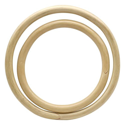 ZooBoo Wing Chun Rattan Rings 2-Pack–9"+11" Traditional Kung Fu Training Rings for Martial Arts Practice, Arm Positioning, Strength Conditioning