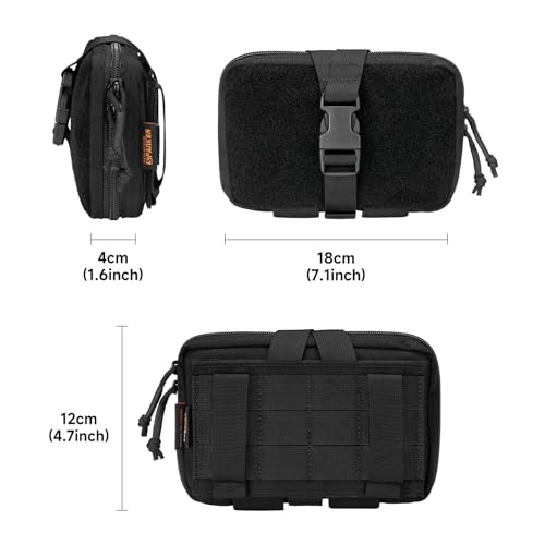 EXCELLENT ELITE SPANKER Tactical Molle Rip Away Ifak Pouch Utility First Aid Pouch Medical EMT Bag - color: Black