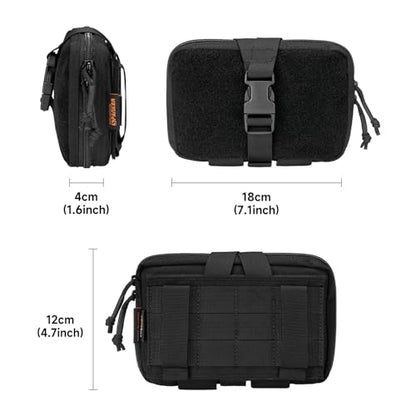 EXCELLENT ELITE SPANKER Tactical Molle Rip Away Ifak Pouch Utility First Aid Pouch Medical EMT Bag - color: Black