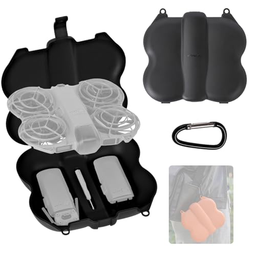 Hard Travel Case Bag for DJI NEO 2, Protective Carrying Drone Case Accessories for DJI NEO 2, Compact Portable Lightweight (Black) - color: Black