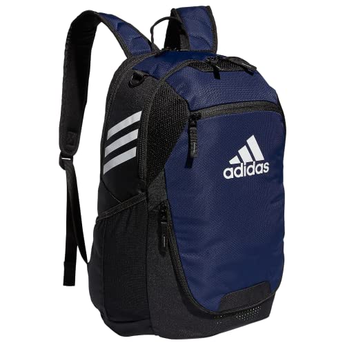 adidas Stadium 4 Soccer Backpack – Team Sports Bag with Ball Pocket, 36L - color: Navy Blue/3.0