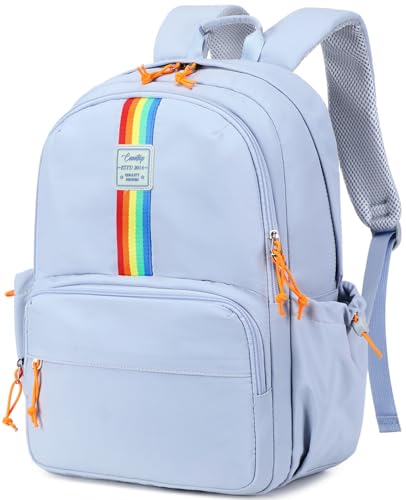 CAMTOP School Backpack for Girls, 15.6 Inch Teen Girls Casual Backpack High Middle School Daypack Women Daily Travel Laptop Bag - color: Blue, size: 16Inch-Teen