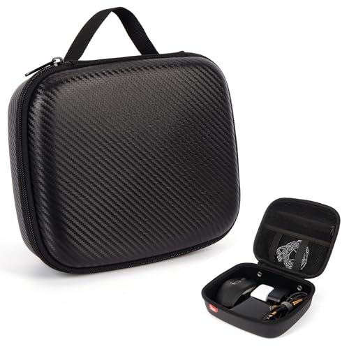 ZIPIT Carbon Electronic Organizer Case, Hard Shell EVA Travel Cable Organizer for Chargers, Cords & Tech Accessories, Black