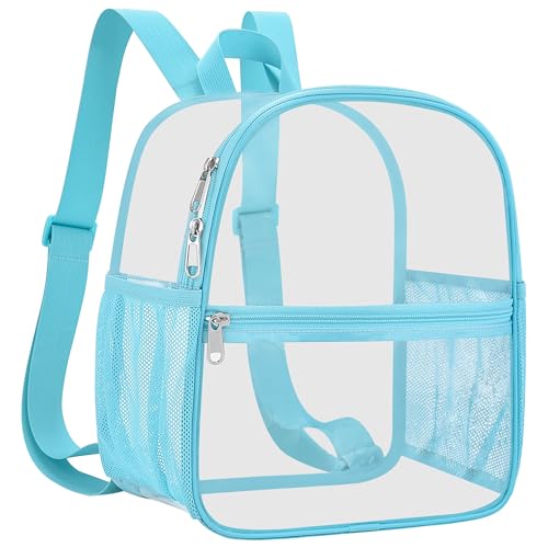 Oraben Clear Backpack Stadium Approved 12X6x12, Waterproof Clear Bag Stadium Backpack for Concert Work Sport Event - color: Teal, style: Nylon Shoulder Straps
