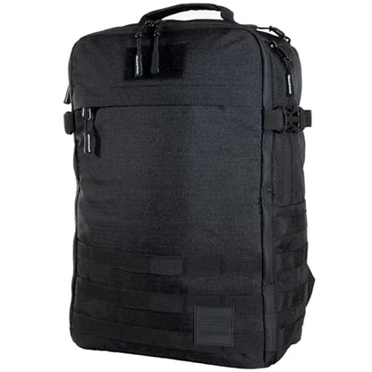 SERIOUS STEEL FITNESS Gym Bag, Rip-Resistant Fabric, Heavy Duty (Black, Backpack (Pro-Mini (26L) with Dividers)) - color: Black, style: Backpack (Pro-mini With Dividers)