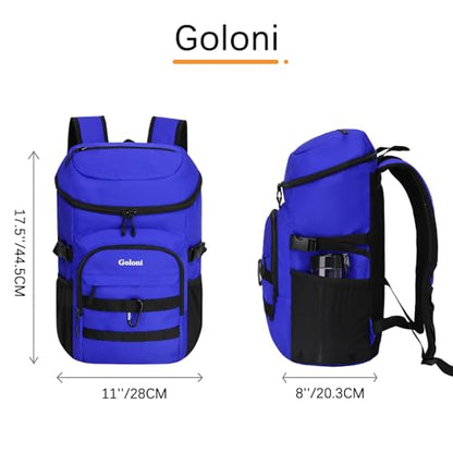 Cooler Backpack Insulated Leak Proof,Small Soft Coolers Bag for Men and Women Camping,Travel,Beach,Hiking,Picnic - color: Blue