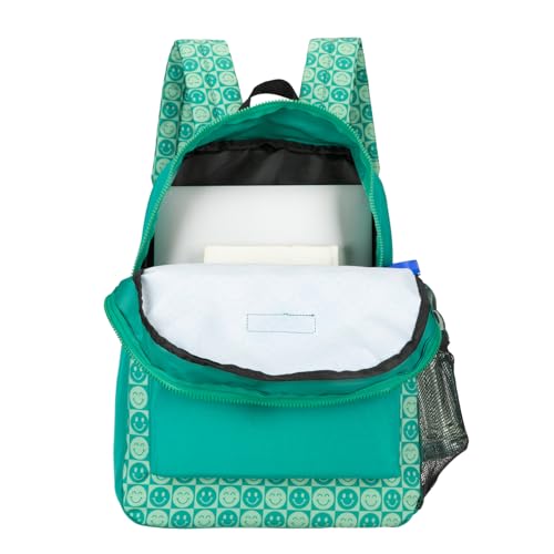 AEROPOSTALE Fieldtrip Unisex Backpack - AE Mens and Womens Bag for Everyday Use - Be Happy Checker - color: Dark Green Smile