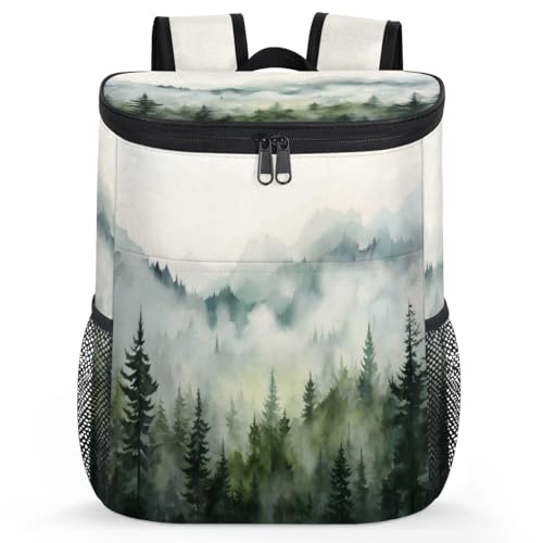 Insulated Cooler Backpack Portable Soft Cooler Bag Ice Chest Backpack for Camping Beach Picnic Lunch Work Travel - color: Multicolor 15