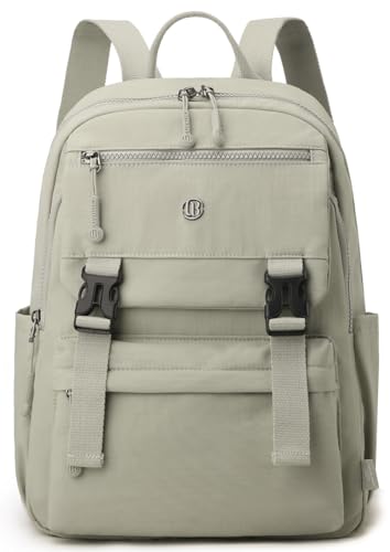 Backpack Purse for Women Small Backpack Nylon Travel Backpack - color: Light Grey