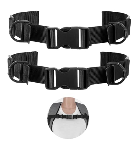 2 PCS Chest Strap for Backpack, Heavy Duty Elastic Backpack Chest Straps